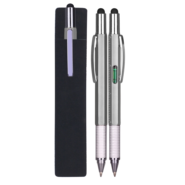 Twist action pen features solid ABS construction with liquid level and... from ASI 74585 Nu Promo International / Nu Promo Line