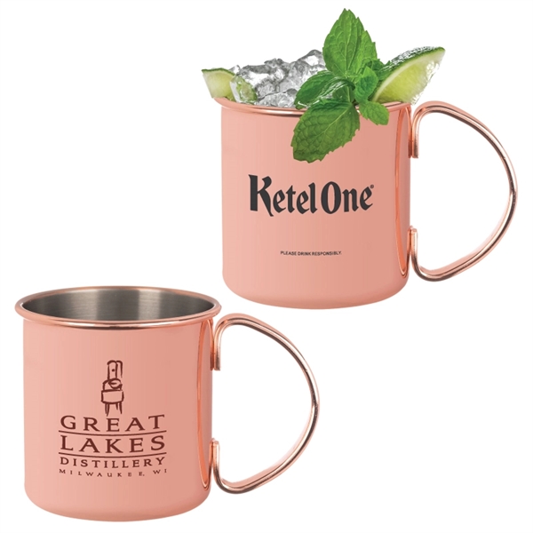 16 oz. copper-plated stainless steel Tahiti Moscow Mule mug.... from ASI 57655 STOPNGO Line