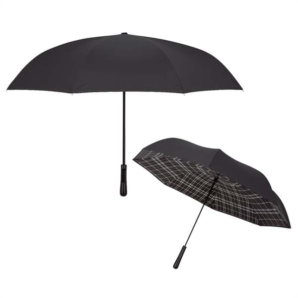 48" arc Soho inversion umbrella with a metal shaft, pongee material,... from ASI 61125 Hit Promotional Products / Hit®