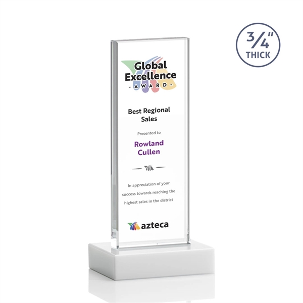 The Holmes Award features a Starfire Crystal mounted on a 0.75"... from ASI 84592 St Regis Group / St Regis