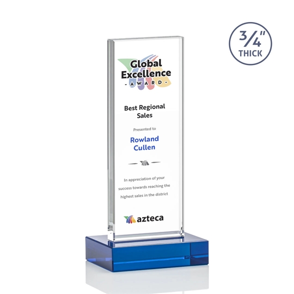 The Holmes Award features a Starfire Crystal mounted on a 0.75"... from ASI 84592 St Regis Group / St Regis