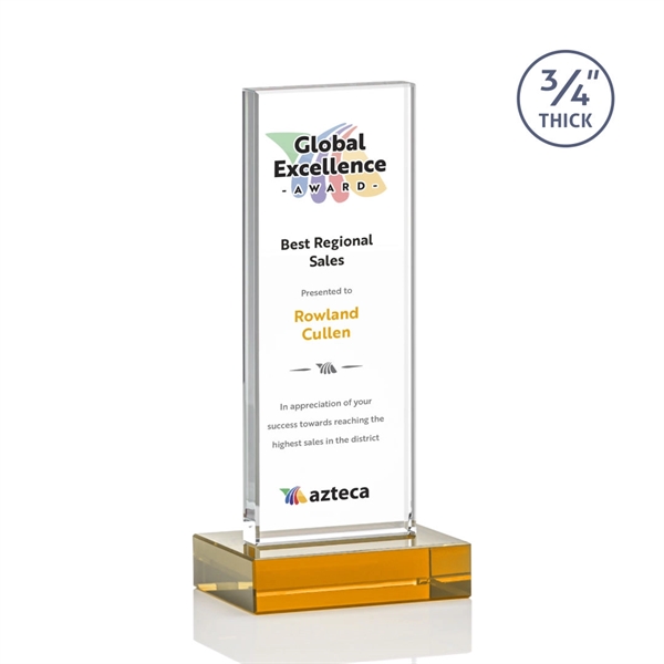 The Holmes Award features a Starfire Crystal mounted on a 0.75"... from ASI 84592 St Regis Group / St Regis