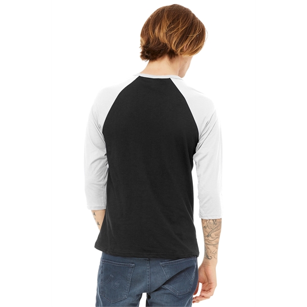 BELLA+CANVAS Unisex 3/4-Sleeve Baseball Tee.... from ASI 84863 SanMar