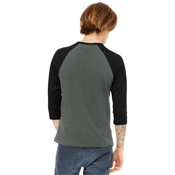 BELLA+CANVAS Unisex 3/4-Sleeve Baseball Tee.... from ASI 84863 SanMar