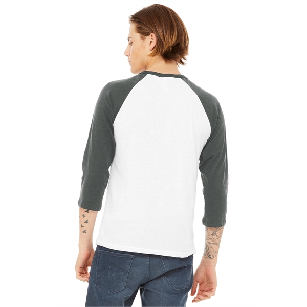 BELLA+CANVAS Unisex 3/4-Sleeve Baseball Tee.... from ASI 84863 SanMar