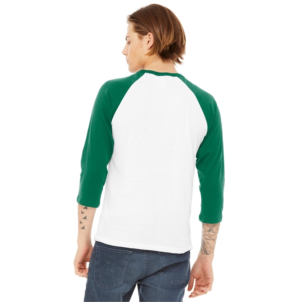 BELLA+CANVAS Unisex 3/4-Sleeve Baseball Tee.... from ASI 84863 SanMar