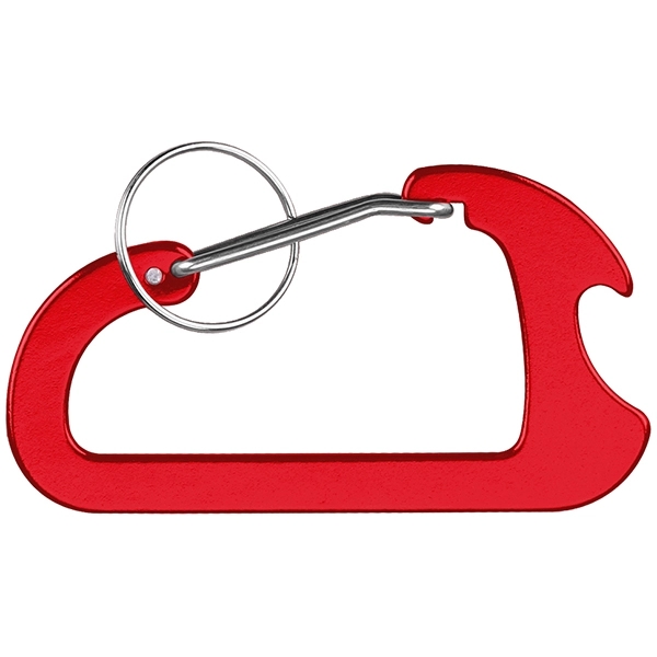 Carabiner with Bottle Opener and Key Ring... from ASI 74585 Nu Promo International / Nu Promo Line