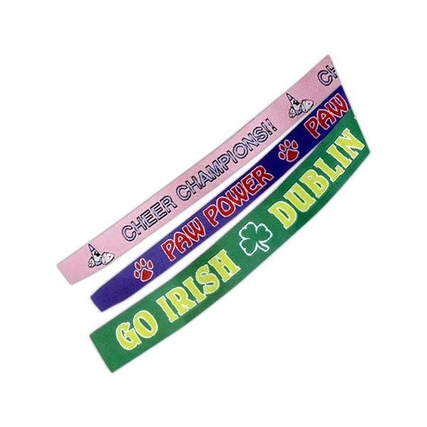 Custom woven polyester fabric hair ribbon.... from ASI 92980 WOV-IN® / Universal Strap/Wov-In Line