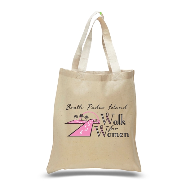 Tote bag made of 100% cotton sheeting, and self-fabric handles.... from ASI 66230 Landes Inc