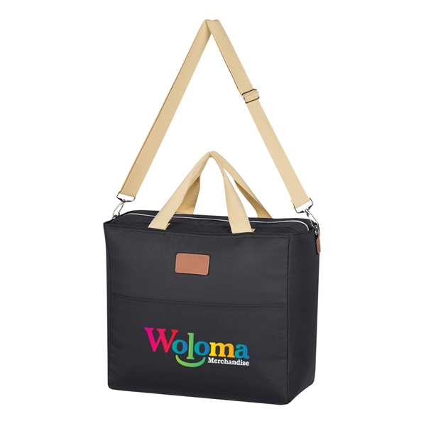 Cooler tote bag with laminated foam insulation, an adjustable and removable... from ASI 61125 Hit Promotional Products / Hit®