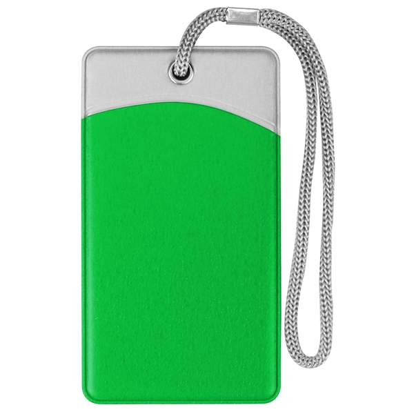Rectangular luggage tag with lanyard... from ASI 74585 Nu Promo International / Nu Promo Line