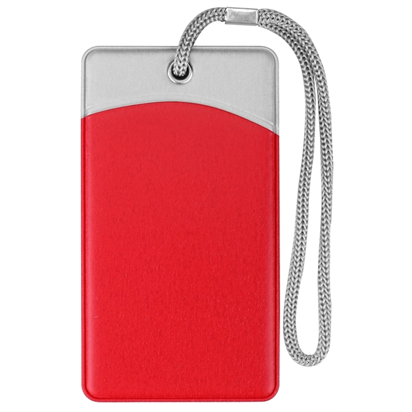 Rectangular luggage tag with lanyard... from ASI 74585 Nu Promo International / Nu Promo Line