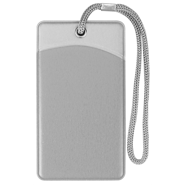 Rectangular luggage tag with lanyard... from ASI 74585 Nu Promo International / Nu Promo Line
