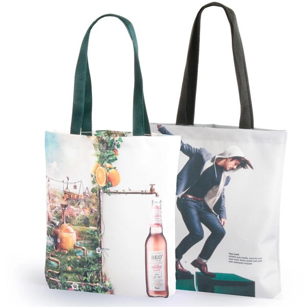 Full color tote bag with polyweb handles.... from ASI 66230 Landes Inc