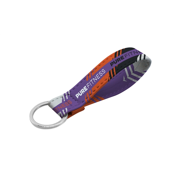 Full-color, full-bleed vegan leather key ring... from ASI 45657 Pop! Promos