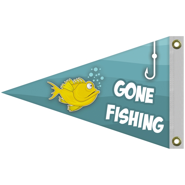 12" x 18" Double Sided Knitted Polyester Pennant Boat Flag... from ASI 80228 Quinn