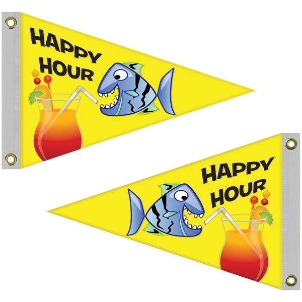 16" x 24" Double Sided Knitted Polyester Pennant Boat Flag... from ASI 80228 Quinn