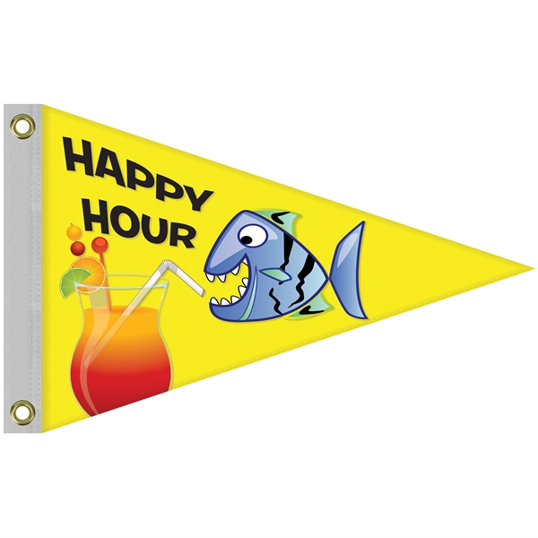 16" x 24" Double Sided Knitted Polyester Pennant Boat Flag... from ASI 80228 Quinn