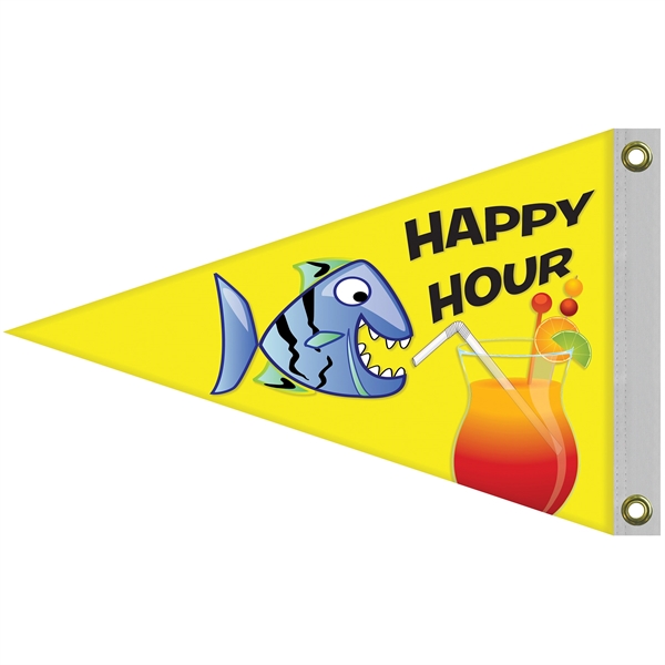 16" x 24" Double Sided Knitted Polyester Pennant Boat Flag... from ASI 80228 Quinn