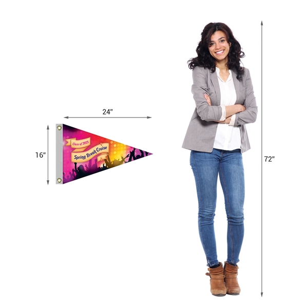 16" x 24" Double Sided Knitted Polyester Pennant Boat Flag... from ASI 80228 Quinn