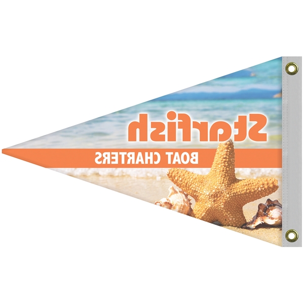 24" x 36" Single Reverse Knitted Polyester Pennant Boat Flag... from ASI 80228 Quinn