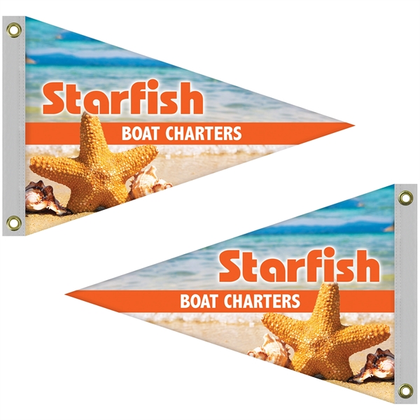 24" x 36" Double Sided Knitted Polyester Pennant Boat Flag... from ASI 80228 Quinn