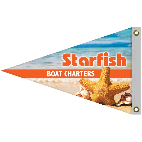 24" x 36" Double Sided Knitted Polyester Pennant Boat Flag... from ASI 80228 Quinn