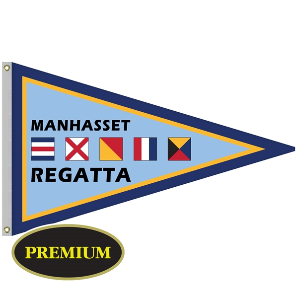 36" x 60" Single Reverse Knitted Polyester Pennant Boat Flag... from ASI 80228 Quinn