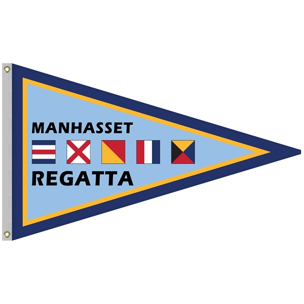 36" x 60" Single Reverse Knitted Polyester Pennant Boat Flag... from ASI 80228 Quinn