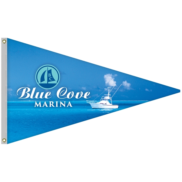 36" x 60" Single Reverse Knitted Polyester Pennant Boat Flag... from ASI 80228 Quinn