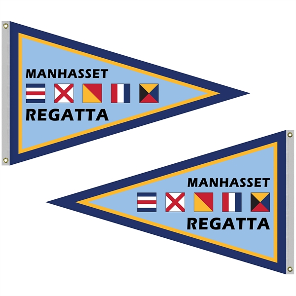 36" x 60" Double Sided Knitted Polyester Pennant Boat Flag... from ASI 80228 Quinn