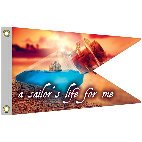 12" x 18" Single Reverse Knitted Polyester Swallowtail Boat Flag... from ASI 80228 Quinn