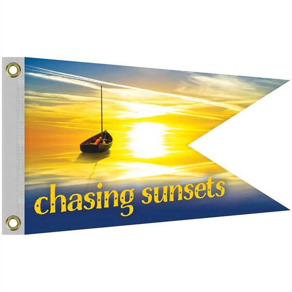 12" x 18" Double Sided Knitted Polyester Swallowtail Boat Flag... from ASI 80228 Quinn