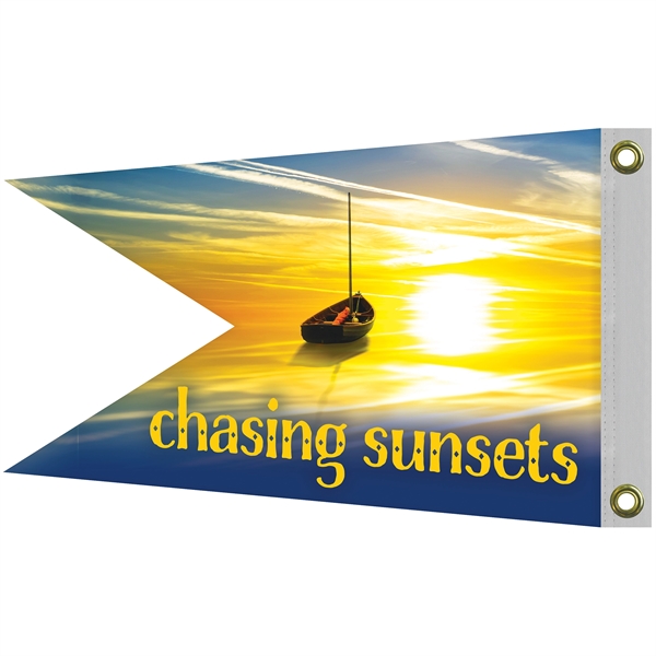 12" x 18" Double Sided Knitted Polyester Swallowtail Boat Flag... from ASI 80228 Quinn