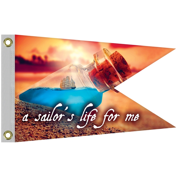 12" x 18" Double Sided Knitted Polyester Swallowtail Boat Flag... from ASI 80228 Quinn