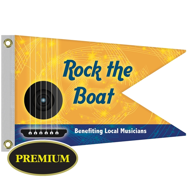 16" x 24" Single Reverse Knitted Polyester Swallowtail Boat Flag... from ASI 80228 Quinn