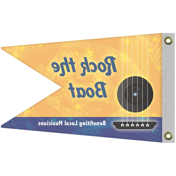 16" x 24" Single Reverse Knitted Polyester Swallowtail Boat Flag... from ASI 80228 Quinn