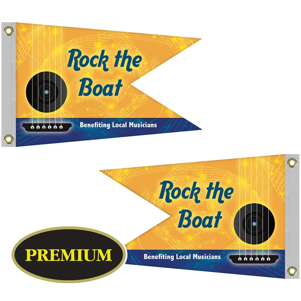 16" x 24" Double Sided Knitted Polyester Swallowtail Boat Flag... from ASI 80228 Quinn