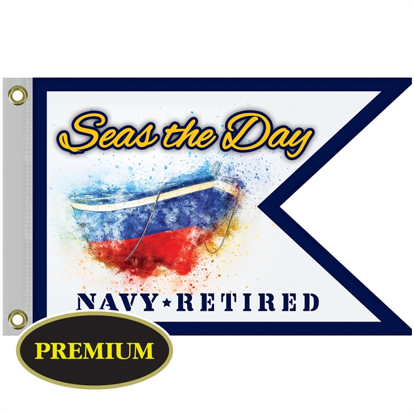 16" x 24" Single Reverse Knitted Polyester Guidon Boat Flag... from ASI 80228 Quinn
