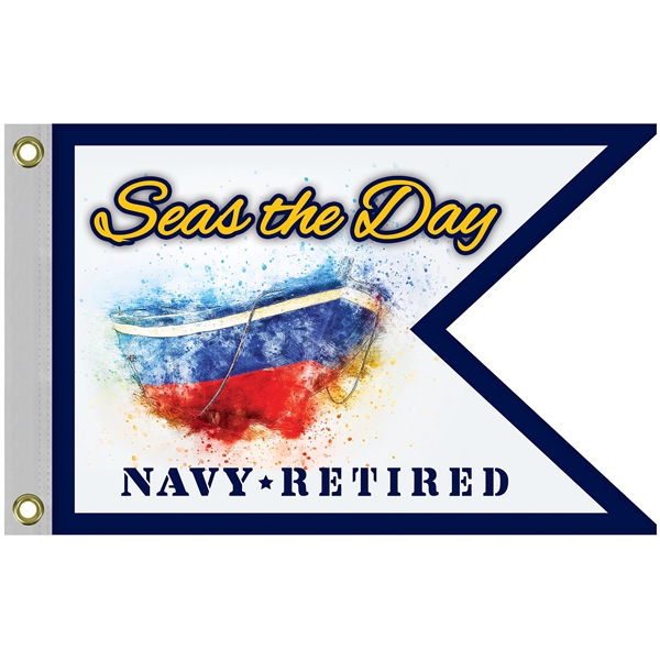 16" x 24" Single Reverse Knitted Polyester Guidon Boat Flag... from ASI 80228 Quinn