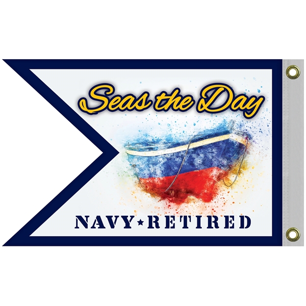 16" X 24"  Double Sided Knitted Polyester Guidon Boat Flag... from ASI 80228 Quinn