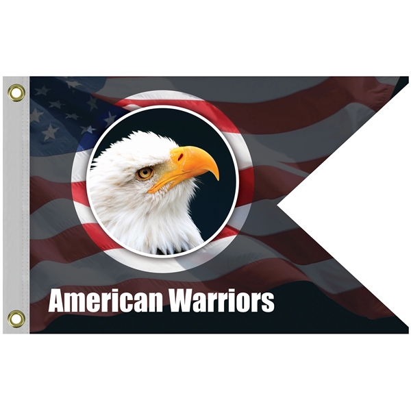 24" x 36" Single Reverse Knitted Polyester Guidon Boat Flag... from ASI 80228 Quinn