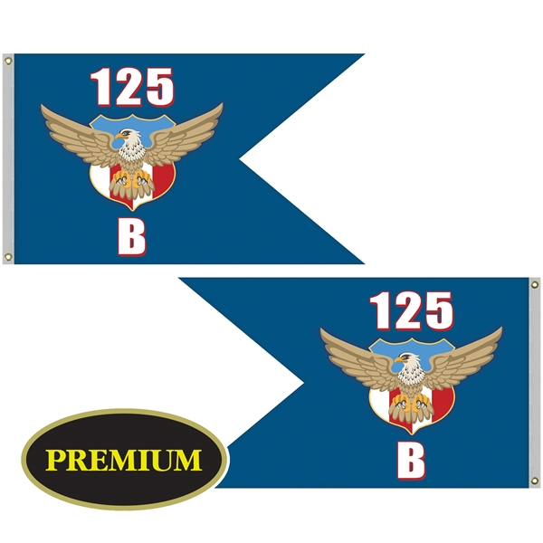 36" X 60"  Double Sided Knitted Polyester Guidon Boat Flag... from ASI 80228 Quinn