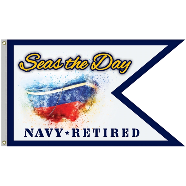 36" X 60"  Double Sided Knitted Polyester Guidon Boat Flag... from ASI 80228 Quinn