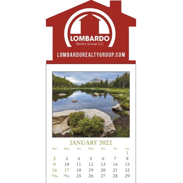 3 x 4 matter vinyl stick up calendar with assorted mount... from ASI 40480 Koozie Group / Norwood Triumph Calendar