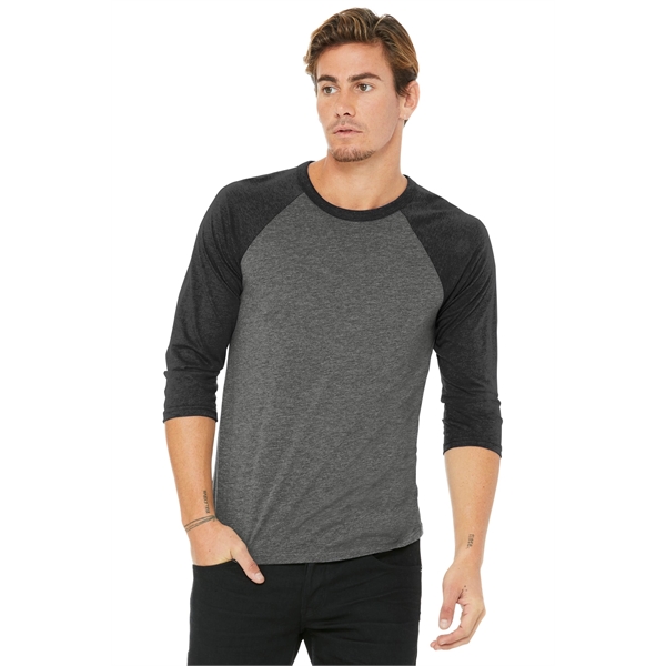 BELLA+CANVAS Unisex 3/4-Sleeve Baseball Tee.... from ASI 84863 SanMar
