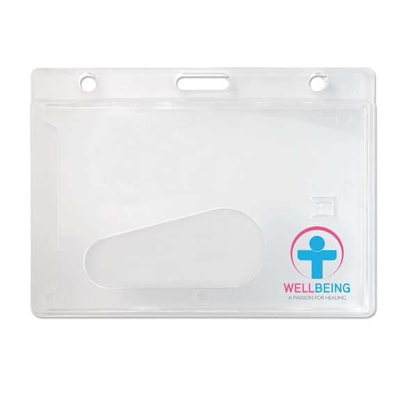 Economical 1-card badge holders with a handy thumb-notch. Made of frosted... from ASI 79898 Promovision / PROMOVISION