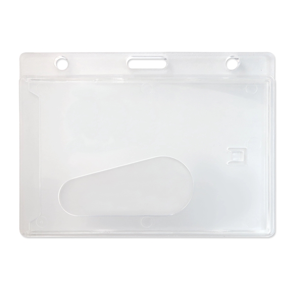 Economical 1-card badge holders with a handy thumb-notch. Made of frosted... from ASI 79898 Promovision / PROMOVISION
