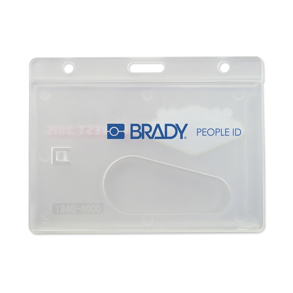 Economical 1-card badge holders with a handy thumb-notch. Made of frosted... from ASI 79898 Promovision / PROMOVISION