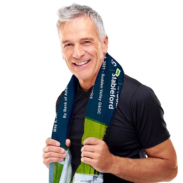 12" x 32" polyester cooling towel that activates with water.... from ASI 62660 Innovation Line